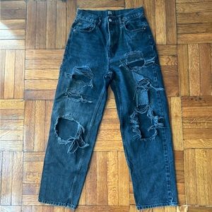 BDG Urban Outfitters High Rise Baggy Black Jeans 29